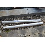 *PAIR OF STAINLESS STEEL POSTS