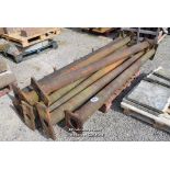 *PALLET CONTAINING EIGHT CAST IRON SUPPORTS