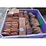 *CRATE CONTAINING A MIXTURE PLAIN AND CLUB ROOF TILES
