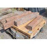*PALLET CONTAINING FOUR MIXED PENNANT STONE SECTIONS