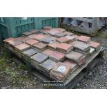 *PALLET CONTAINING A SMALL QUANTITY OF RED 6 INCH QUARRY TILES