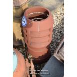 *VENTED RED CHIMNEY POT, 630MM HIGH