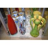 *SHELVES OF MIXED GLASSWARE AND COLLECTABLES