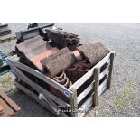 *CRATE CONTAINING A QUANTITY OF OVERLAPPING ROOF TILES