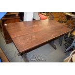 *OAK PLANK TOP TABLE, 1530MM X 830MM X 740MM