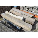 *PALLET CONTAINING FOUR MIXED PENNANT STONE SECTIONS