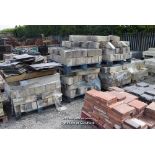 *FIVE PALLETS CONTAINING A VERY LARGE QUANTITY OF ASHLAR STONE 6 INCH BLOCKS