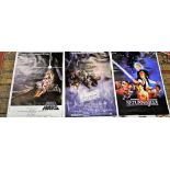 *Star Wars - three movie posters for A New Hope, The Empire Strikes Back and Return of the Jedi, The