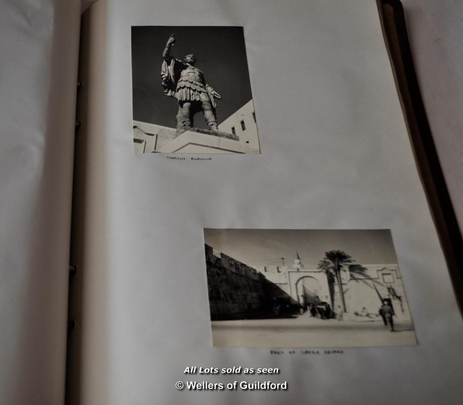 Five photograph albums, 1940's and 1950's, covering Egypt, Eritrea, Ethiopia & Somalia, Libya and - Image 8 of 12
