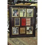 Golf - Anthology of the Golf Ball, a set of vintage to modern golf balls, mounted and framed. The