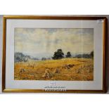 Henry Clifford Warren, watercolour, Bringing in the Harvest, signed, dated 1911, 33.5 x 51cm.