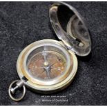 A small pocket compass marked Stanley, London