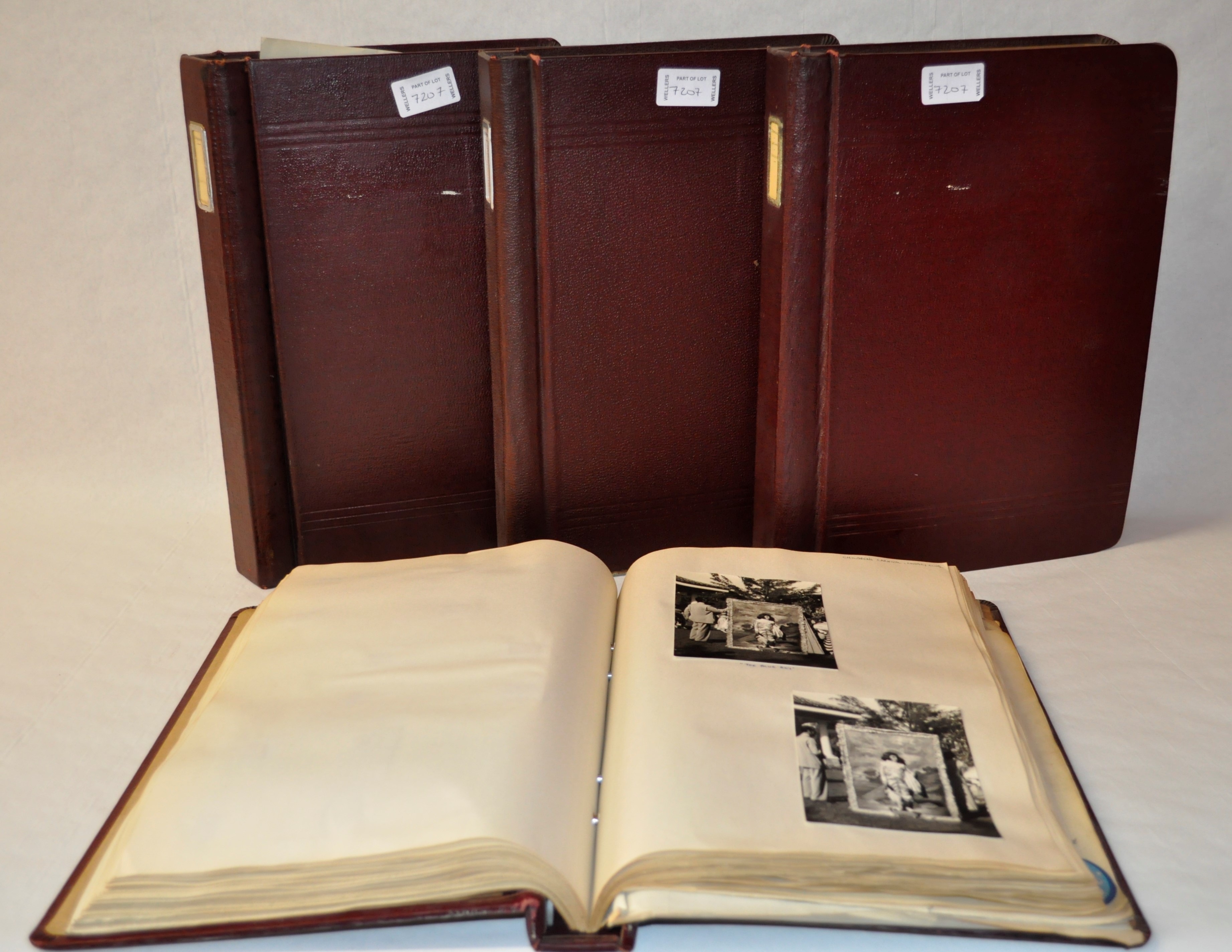 Four photograph albums, 1940's and 1950's, covering the Caribbean islands of Trinidad & Tobago,