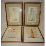 Spy ~Cricket~ print; Spy ~Wenty~ print; two further cricketing prints |E.W.Dillon the Champion