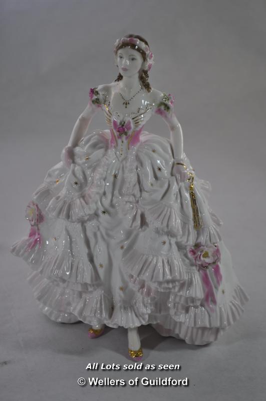 Royal Worcester figurines: Sweetest Valentine 1450/12500, Queen of Hearts 3789/12500, The Masquerade - Image 8 of 15