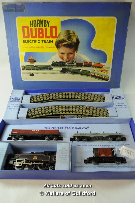 Hornby Dublo EDG18 2-6-4 Tank Goods Train set, boxed, together with various advertising brochures