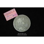 Charles II silver crown, 1673, third bust right, edge QVINTO, rev, cross of shields (S.3358), good