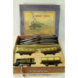 Hornby clockwork O gauge No. 101 Tank Passenger Set, boxed.