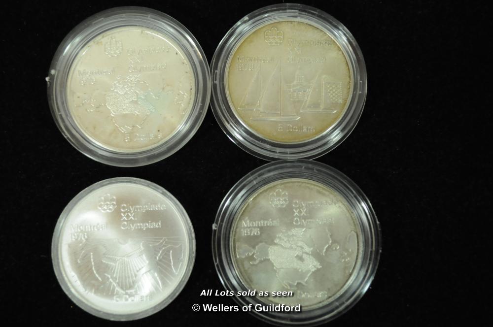 Canada, Elizabeth II, Olympic silver 5 dollars 1973 (3), 1976; silver 50 cents (20), 1961-1966, some - Image 2 of 4