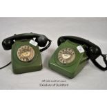 Two vintage rotary telephones^ 746 GNA 80/2 and 746 GNA 73/1