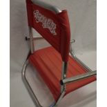 AEROSMITH - PROMOTIONAL ONLY SUMMER FOLD AWAY CONCERT CHAIR WITH AEROSMITH PRINTED ON REVERSE OF THE