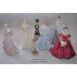 Royal Worcester Queen Elizabeth the Queen Mother 636/7500; Coalport figure of Beth; Coalport figures