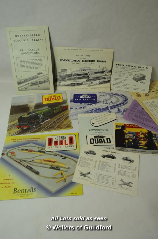 Hornby Dublo EDG18 2-6-4 Tank Goods Train set, boxed, together with various advertising brochures - Image 5 of 7