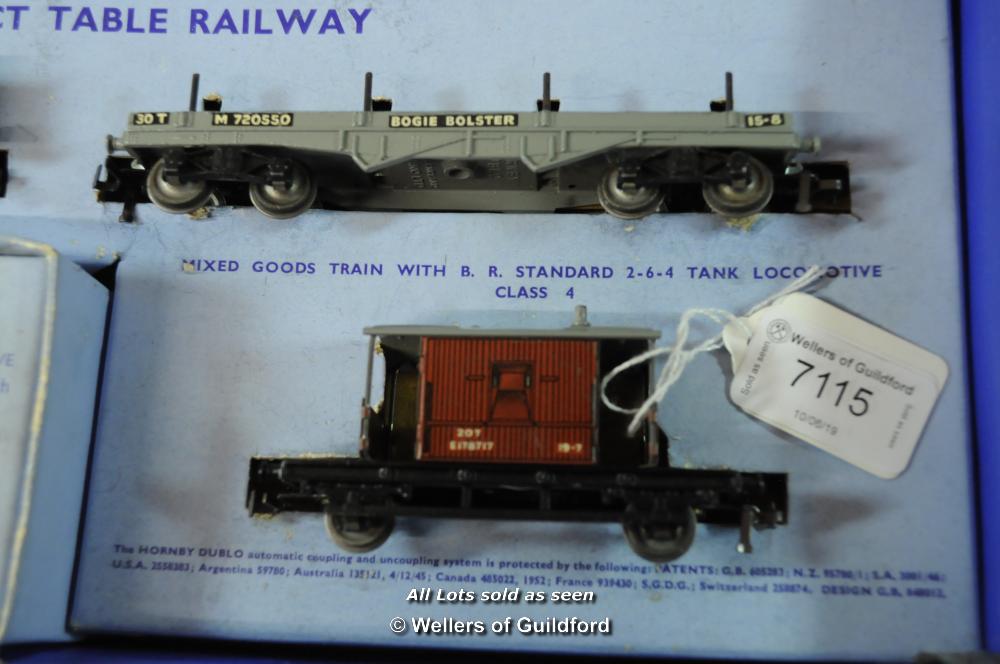 Hornby Dublo EDG18 2-6-4 Tank Goods Train set, boxed, together with various advertising brochures - Image 3 of 7