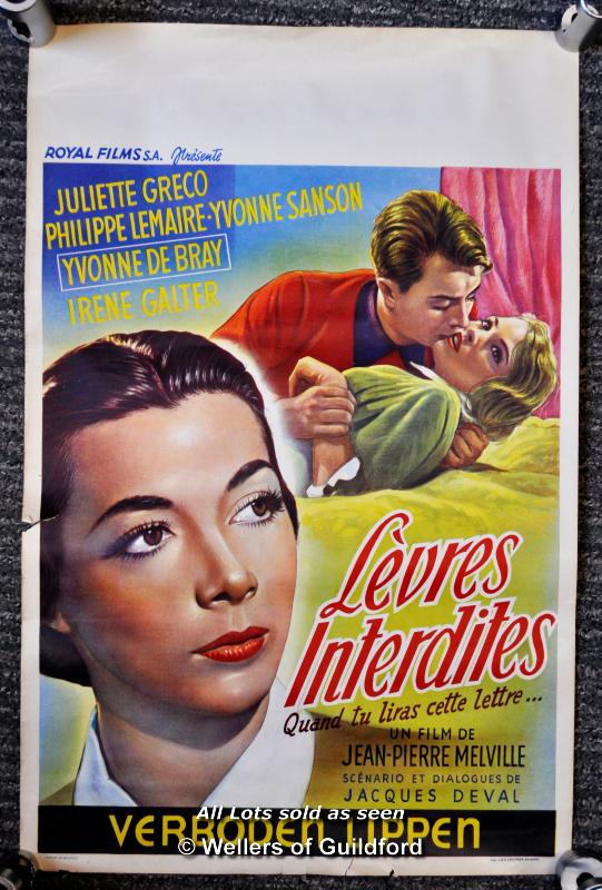 Movie poster - "Quand tu liras cette lettre" (When You Read This Letter) 1953, Belgian poster, 14