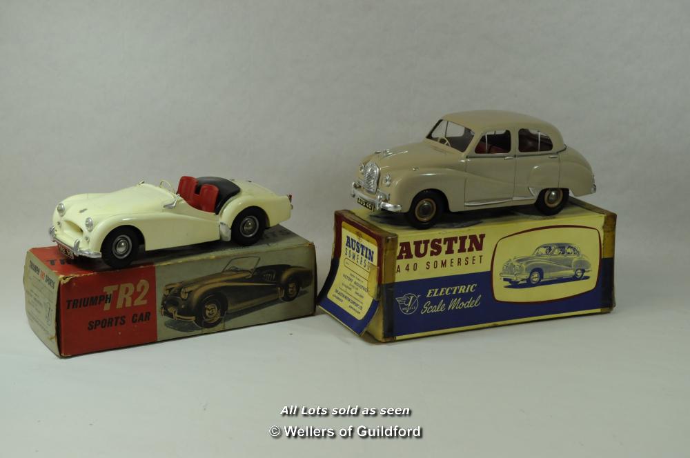 Victory Industries Austin A40 Somerset in original box; Victory Industries Triumph TR2 in original