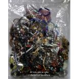 Bag containing costume jewellery, gross weight 3.18 kilograms