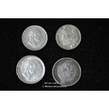 George IV Maundy Penny, 1822; William IV three-halfpence (2), 1835; Maundy Penny 1832, good very