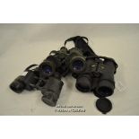 Nikon Monarch 8 x 42 binoculars; Tasco 809R 8 x 40 bioculars; Nikon 7 x 35 binoculars.