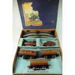 Hornby clockwork O gauge No. 501 Passenger Set, boxed.