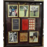 Golf - Anthology of the Golf Ball^ a set of vintage to modern golf balls^ mounted and framed. The