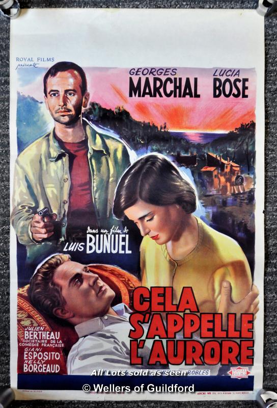 Movie poster - "Cela S'Appelle L'Aurore" (This is the Dawn) 1956, Belgian poster, 14 x 22 inches,
