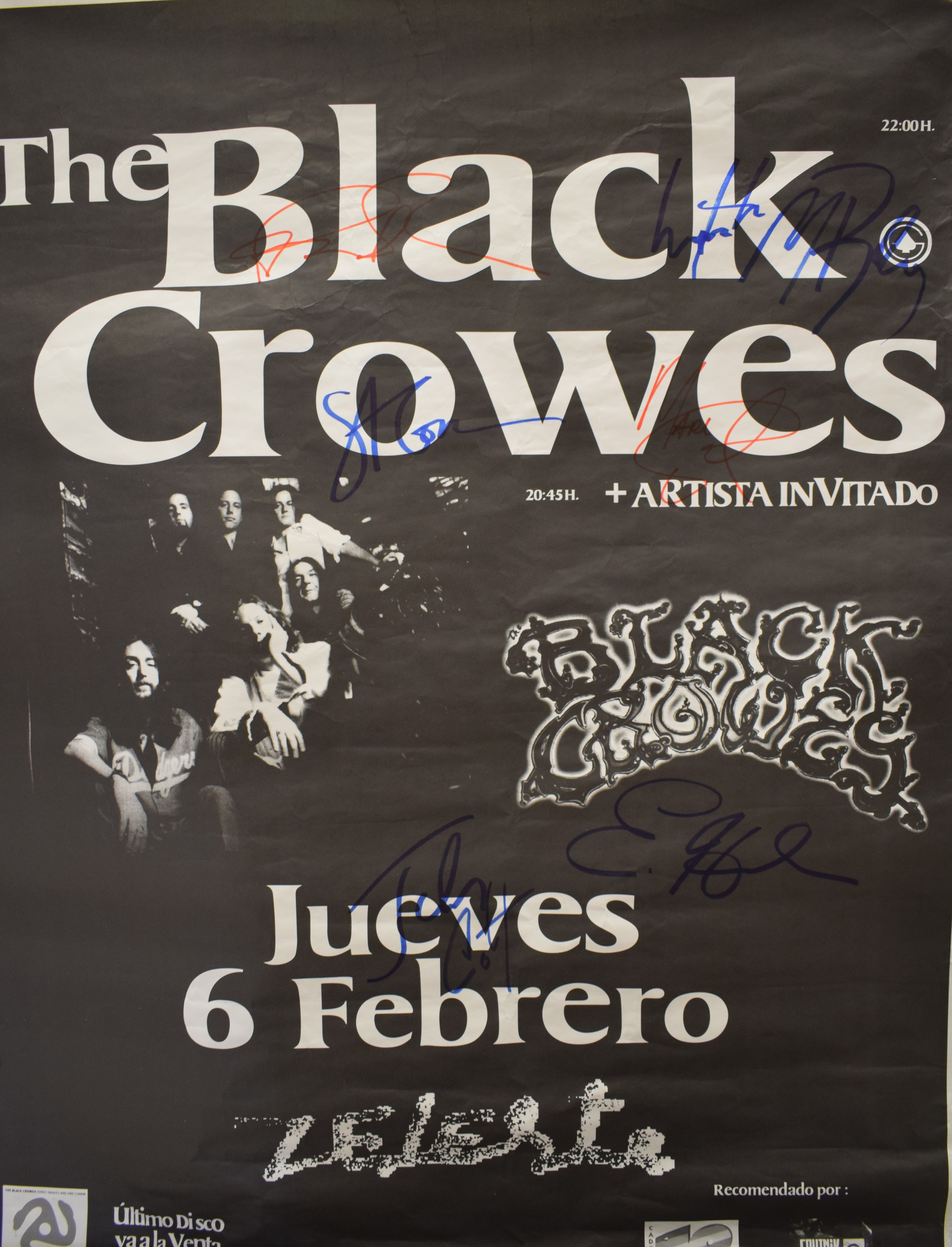 THE BLACK CROWES - TWO POSTERS ^ ONE ADVERTISING THE RELEASE OF | WHO KILLED THAT BIRD OUT ON YOUR