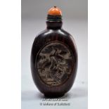 Chinese horn snuff bottle