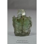 Chinese green glass snuff bottle.