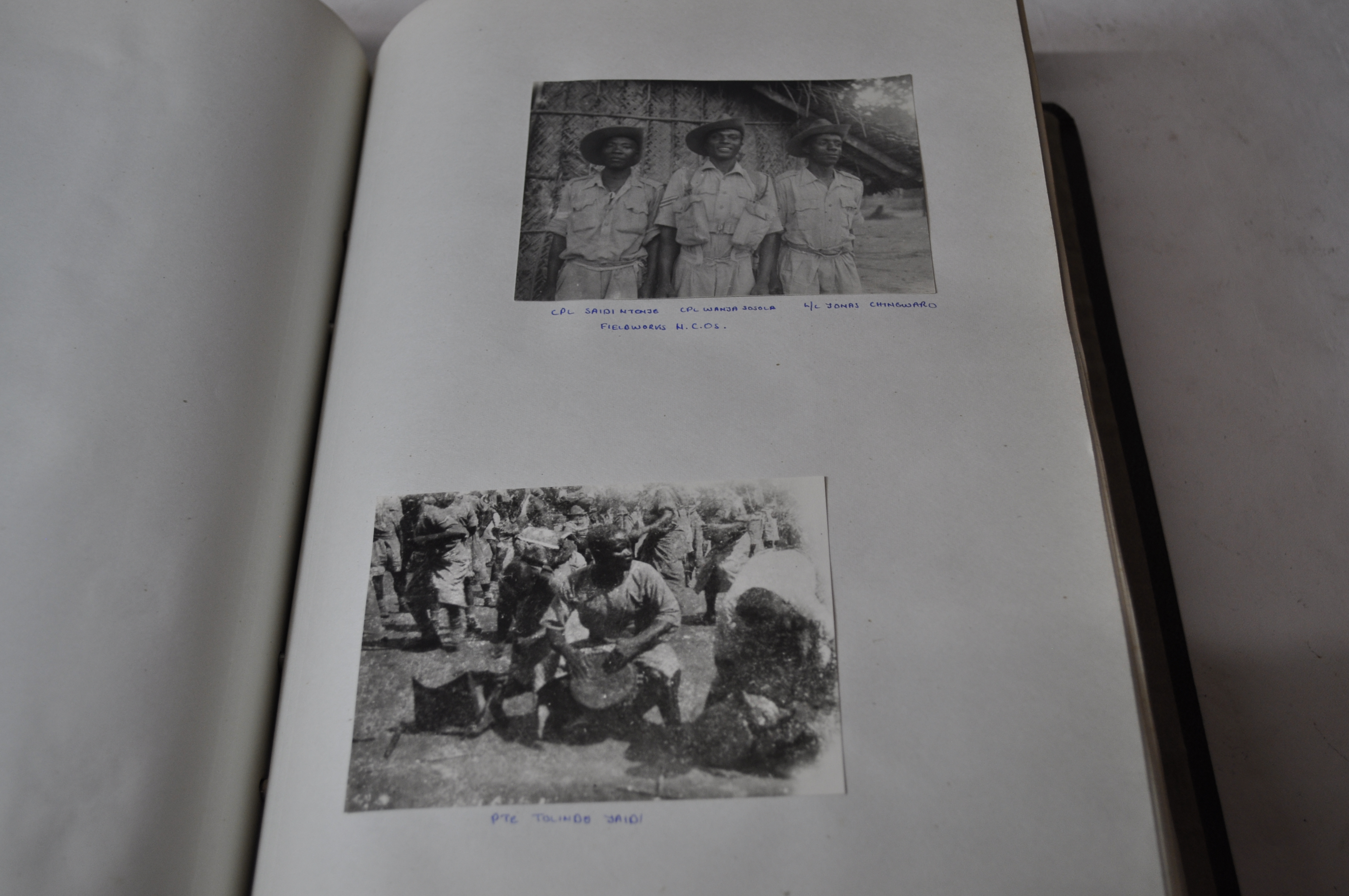 Photograph/scrap album of the King~s African Rifles^ 1942-1946^ including campaign map^ brochures^ - Image 2 of 11