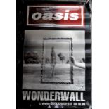 Oasis -Wonderwall, original poster with release date on bottom of poster 30.10.95