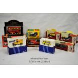 Nine mixed boxed die cast and toy cars including Saico Triumph TR3A 1960 1:24 scale^ classic