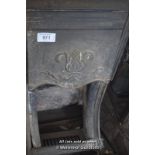 DECORATIVE CAST IRON FIREPLACE