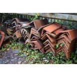 LARGE QUANTITY OF MIXED RIDGE TILES