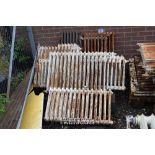 PALLET CONTAINING FOURTEEN MIXED CAST IRON RADIATORS