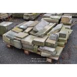 PALLET CONTAINING MIXED STONE SECTIONS