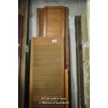 SMALL QUANTITY OF PINE SHUTTER DOORS