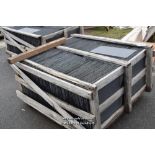 CRATE CONTAINING A QUANTITY OF NEW SLATES 450 X 250 MM