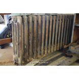 FOUR BAR TWENTY FOUR COLUMN CAST IRON RADIATOR, 1240MM LONG