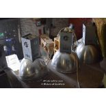 SET OF FOUR INDUSTRIAL LIGHTS